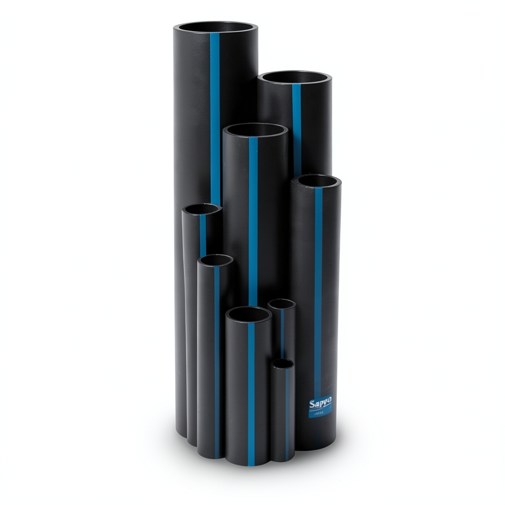 Sappco HDPE Pipes PE 100 Pressure 10 Bar Outside Diameter 315 mm Thickness 18.7 mm Black | SAPPCO