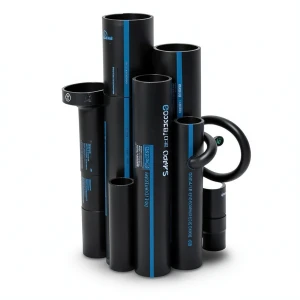 Sappco HDPE Pipes PE 100 Pressure 10 Bar Outside Diameter 500 mm Thickness 29.7 mm Black Color | SAPPCO