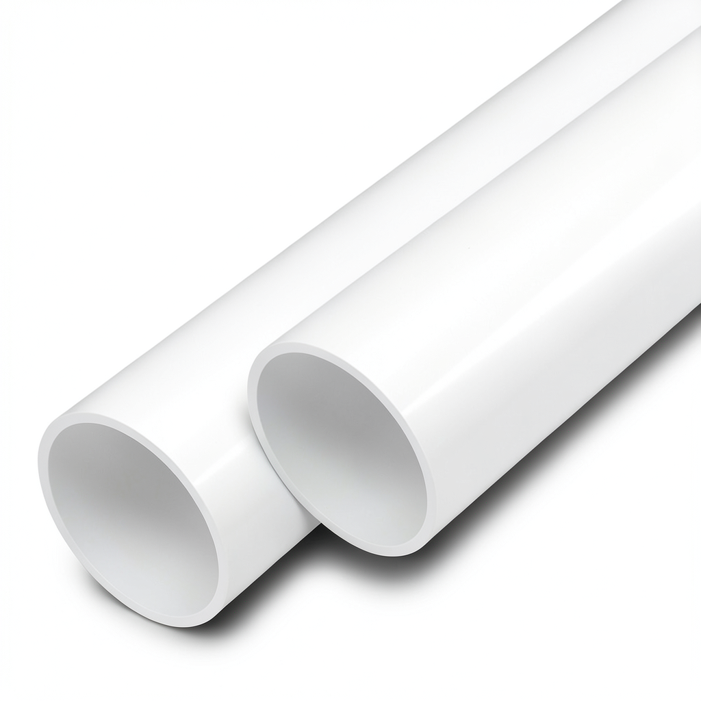 مواسير UPVC ضغط 20 بار قطر خارجي 16 مم سمك 1.5 مم لون أبيض