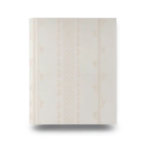 Italian Wallpaper 10m x 1.06m Light Beige, Striped Design