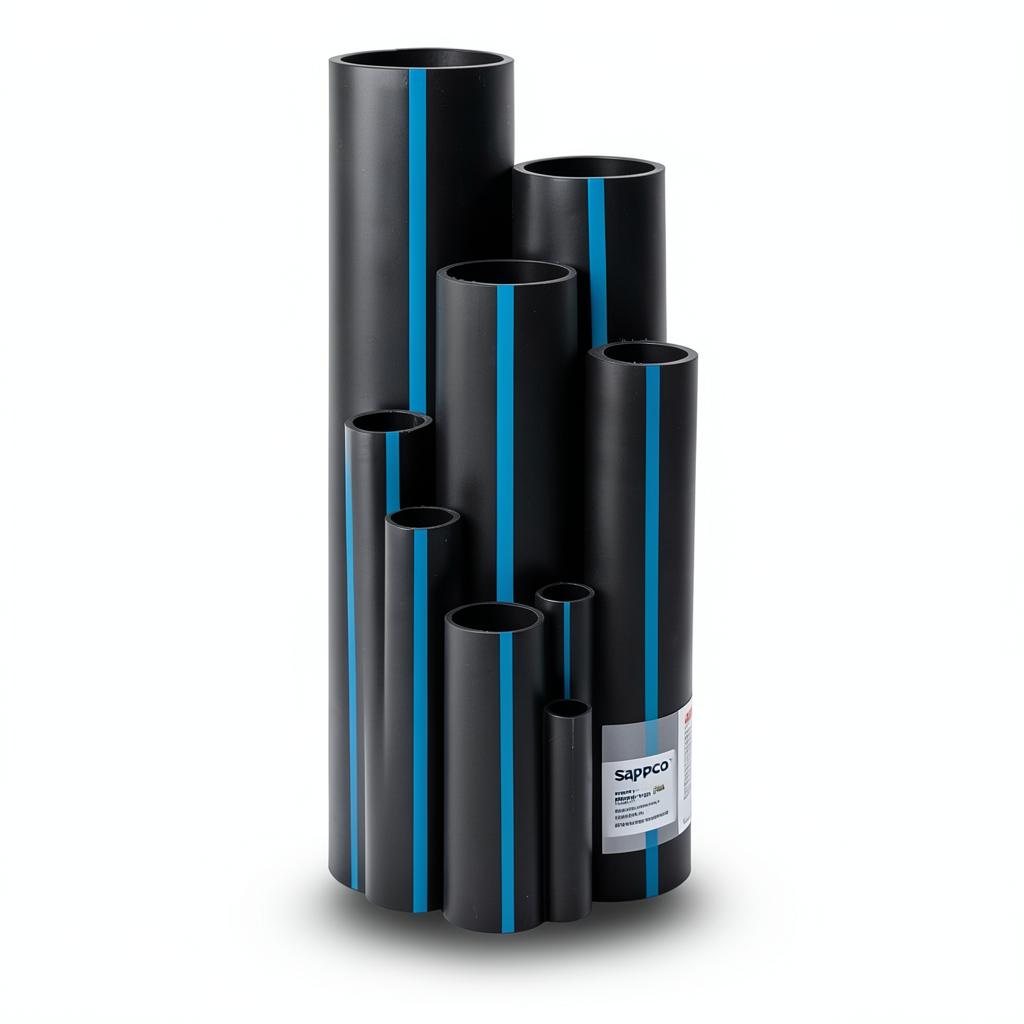 Sappco HDPE Pipes PE 100 Pressure 10 Bar Outside Diameter 32 mm Thickness 2 mm Black | SAPPCO