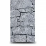 Stone wallpaper, gray color, length 10 m, width 0.53 m, model 1029747  