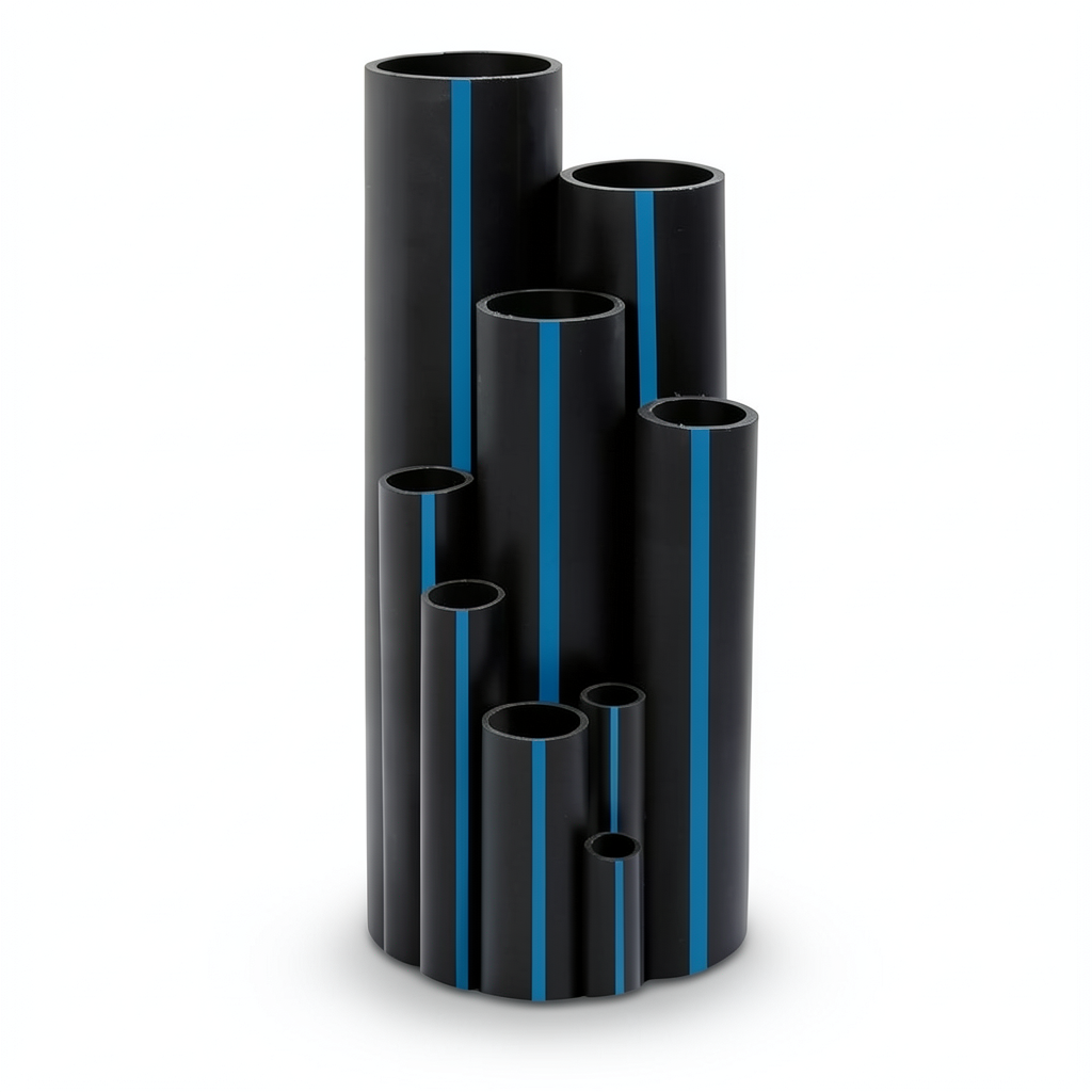 أنابيب HDPE سابكو PE 100 ضغط 10 بار قطر خارجي 160 مم سمك 9.5 مم لون أسود | سابكو