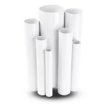 مواسير UPVC ضغط 11 بار مقاس ¼ 1 إنش سمك 1.63 مم لون أبيض