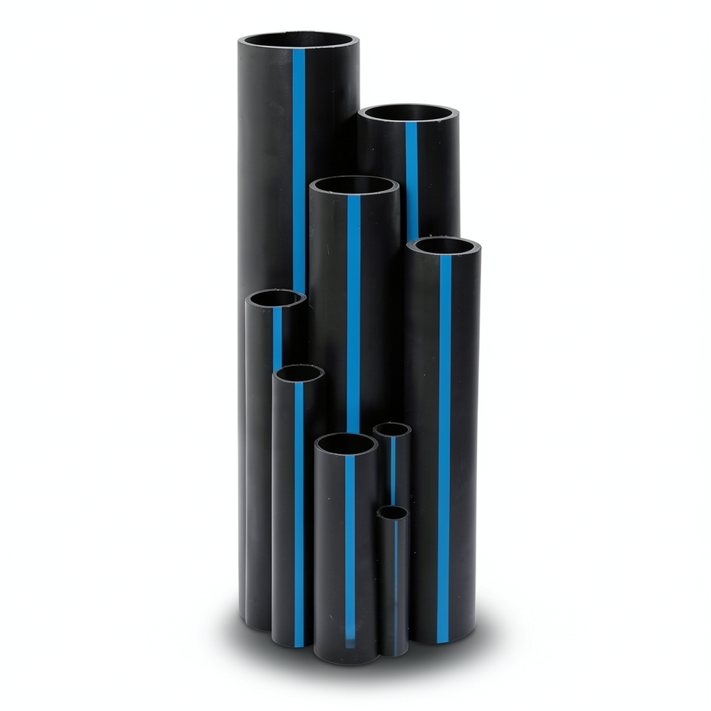 Sappco HDPE Pipes PE 100 Pressure 10 Bar Outside Diameter 200 mm Thickness 11.9 mm Black Color | SAPPCO