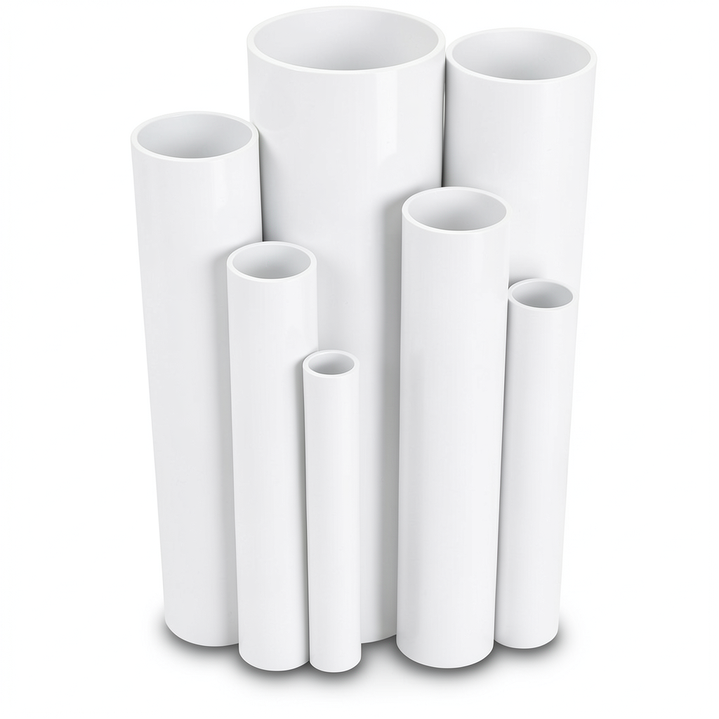 مواسير UPVC ضغط 13.8 بار مقاس ¾ إنش سمك 1.52 مم لون أبيض