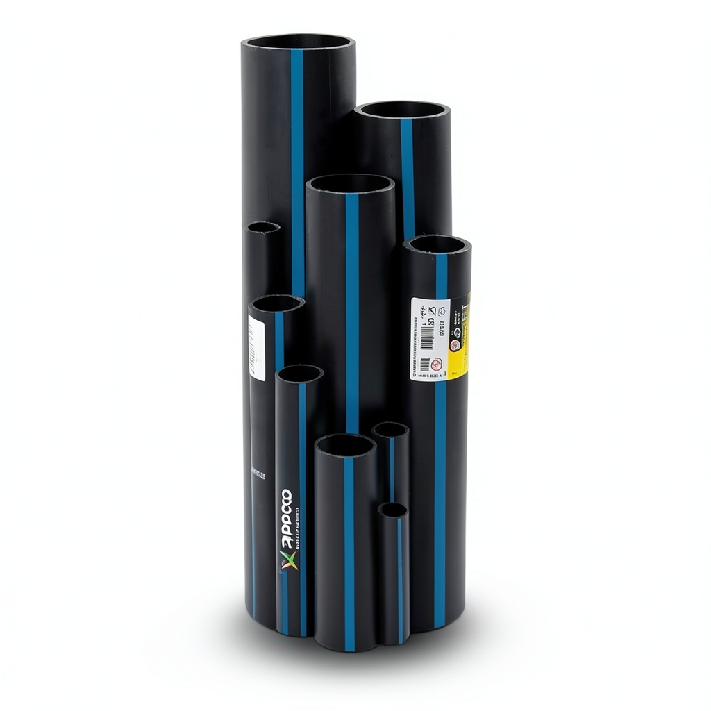 أنابيب HDPE سابكو PE 100 ضغط 10 بار قطر خارجي 280 مم سمك 16.6 مم لون أسود | سابكو