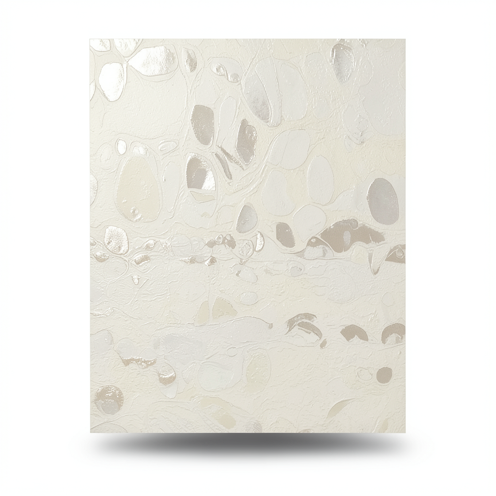 Patterned Wallpaper Creamy Color 10m x 0.53m, Model 73517