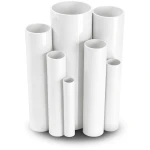 مواسير UPVC مقاس ¼ 1 إنش سمك 2.01 مم ضغط 13.8 بار لون أبيض