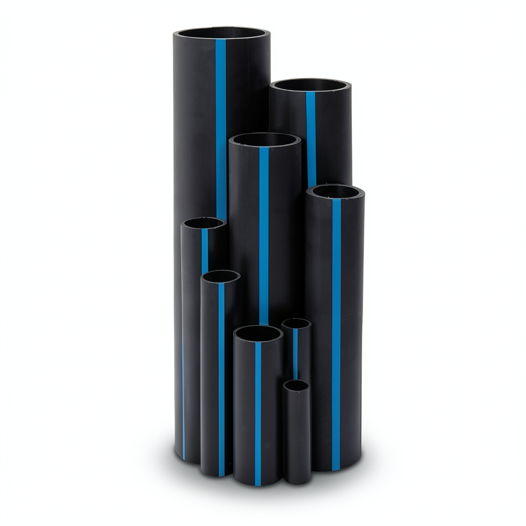 مواسير HDPE سابكو PE 100 ضغط 10 بار قطر خارجي 500 مم سمك 29.7 مم لون اسود | سابكو