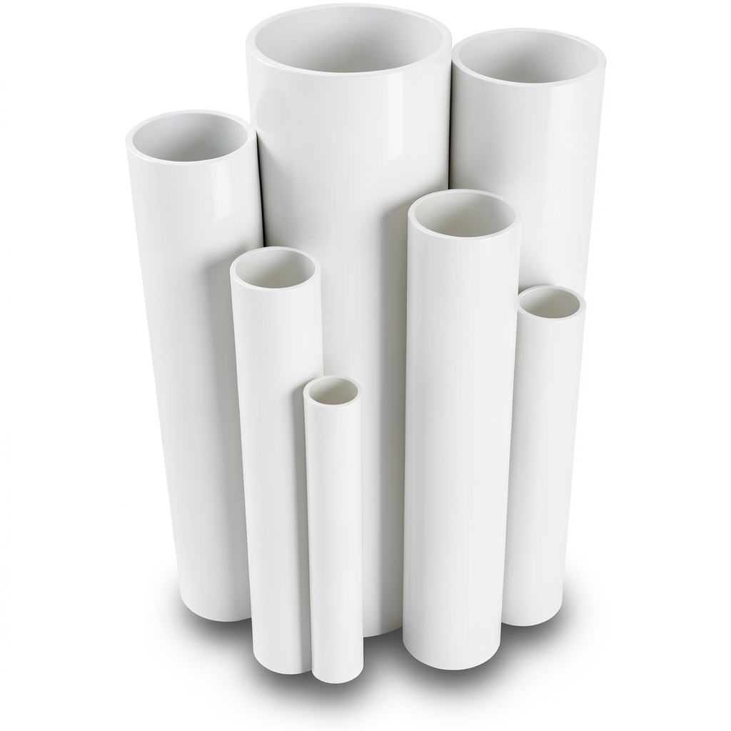 مواسير UPVC ضغط اسمي 13.8 بار قطر خارجي 1½ إنش سمك 2.29 مم أبيض