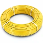 أنابيب HDPE  نيبروبلاست PE 80 ضغط 8 بار قطر خارجي 110 مم سمك 6.6 مم لون أصفر 