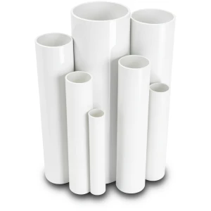 مواسير UPVC مقاس ¾ إنش ضغط اسمي 17.2 بار سمك 1.57 مم لون أبيض