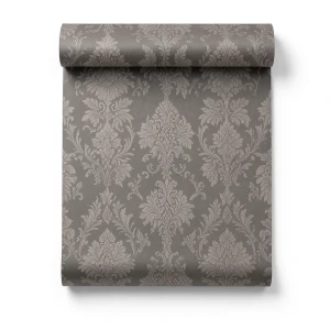 Italian Patterned Wallpaper 10m x 0.53m Dark Beige, Model 73512