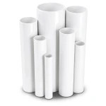 مواسير UPVC مقاس 1 إنش سمك 1.96 مم ضغط 17.2 بار لون أبيض