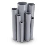 مواسير UPVC مقاس ¼ 1 إنش سمك 1.52 مم ضغط 8.6 بار لون رمادي
