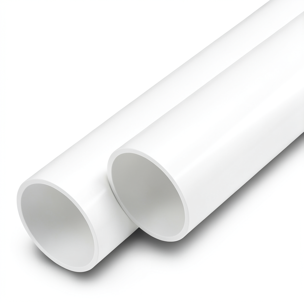 مواسير UPVC ضغط اسمي 20 بار قطر خارجي 32 مم سمك 2.9 مم لون أبيض