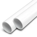 مواسير UPVC ضغط 20 بار قطر خارجي 50 مم سمك 4.6 مم لون أبيض