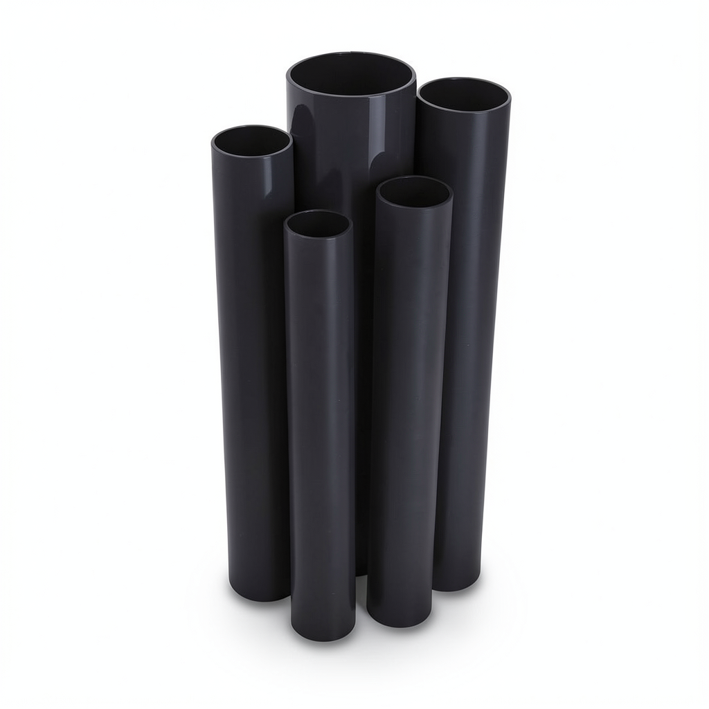أنابيب UPVC ضغط اسمي 8.6 بار مقاس 1¼ إنش سمك 1.52 مم لون أسود