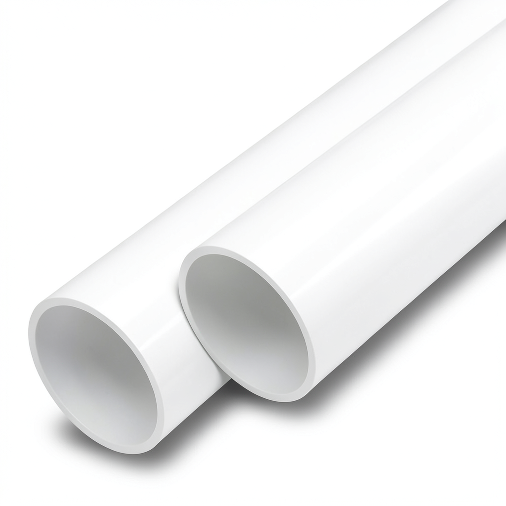 مواسير UPVC ضغط اسمي 20 بار قطر خارجي 75 مم سمك 6.8 مم لون أبيض