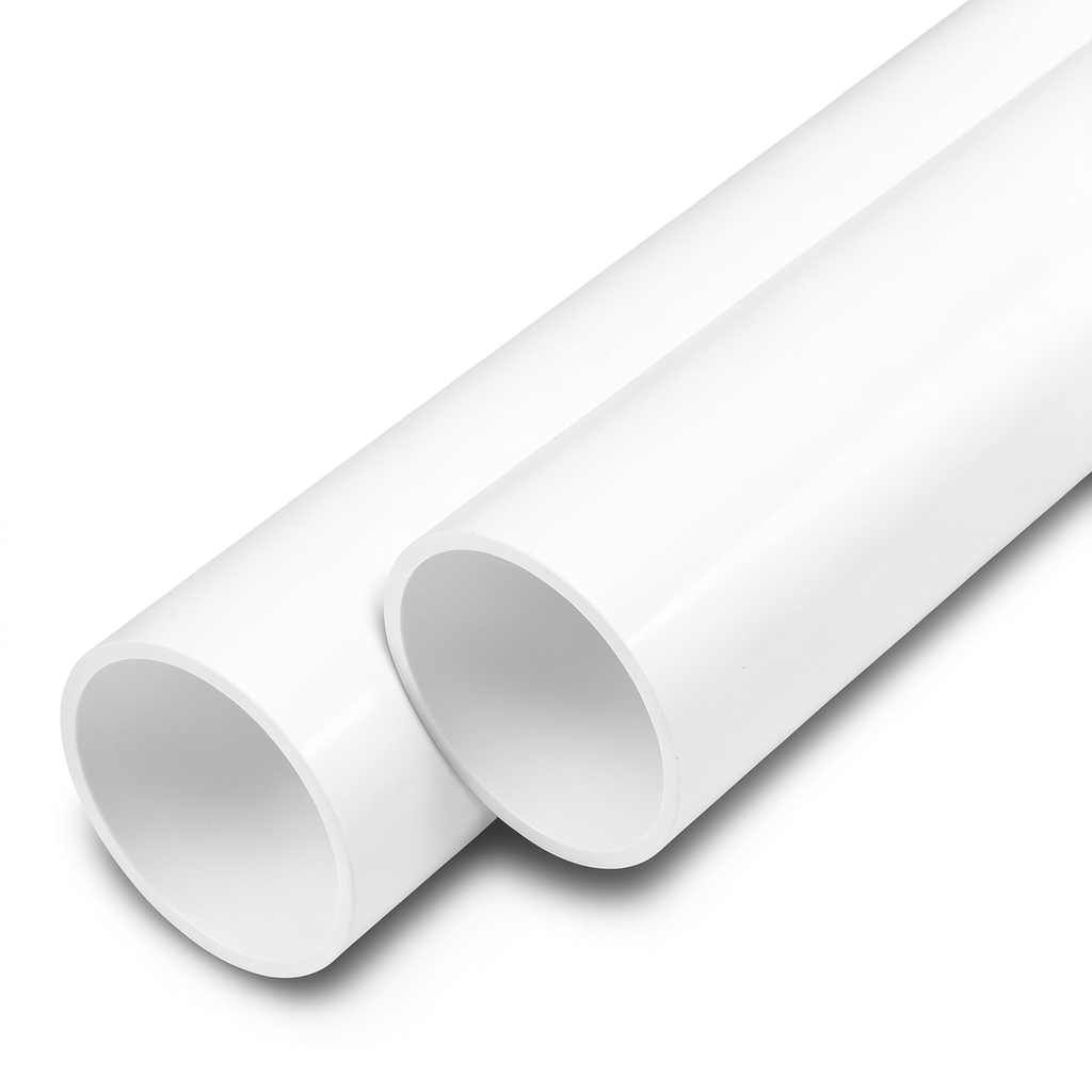 مواسير UPVC ضغط 20 بار قطر خارجي 90 مم سمك 8.2 مم لون أبيض