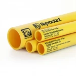 مواسير HDPE  نيبروبلاست PE 100 ضغط 10 بار قطر خارجي 630 مم سمك 37.4 مم لون أصفر 