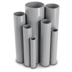 مواسير UPVC ضغط 8.6 بار مقاس 1½ إنش سمك 1.52 مم لون رمادي