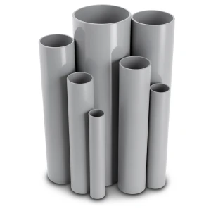 UPVC Pipes 8.6 Bar Pressure Size 1½ Inch Thickness 1.52 mm Gray