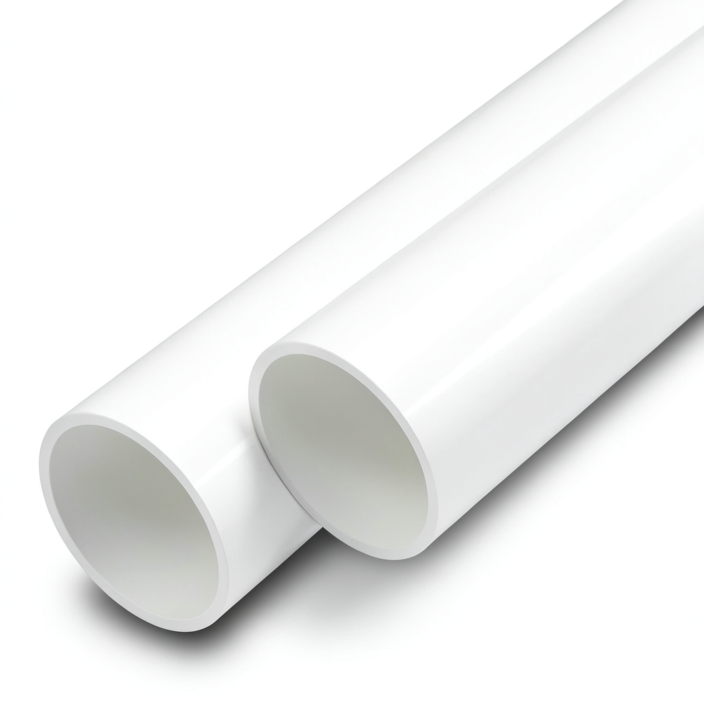 مواسير UPVC ضغط اسمي 25 بار قطر خارجي 110 مم سمك 10 مم لون أبيض