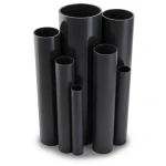مواسير UPVC ضغط 8.6 بار مقاس ½ 1 إنش سمك 1.52 مم قطر خارجي 48.11 مم لون أسود