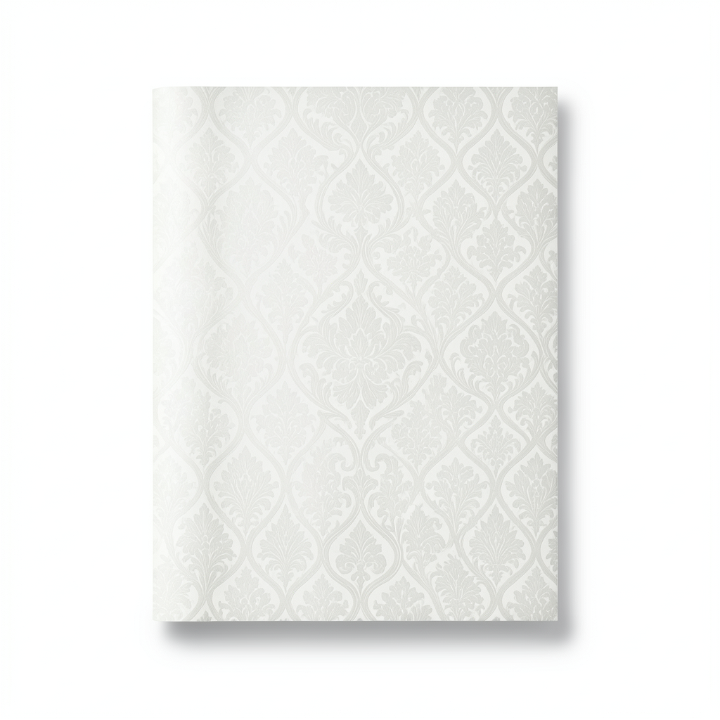 German Wallpaper Patterned Design 10m×0.53m, Off White Color