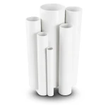 مواسير UPVC ضغط اسمي 11 بار مقاس 1 إنش سمك 1.52 مم لون أبيض