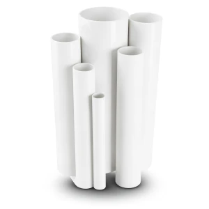 مواسير UPVC ضغط اسمي 11 بار مقاس 1 إنش سمك 1.52 مم لون أبيض