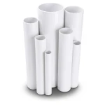 مواسير UPVC ضغط 11 بار مقاس ¼ 1 إنش سمك 1.63 مم لون أبيض