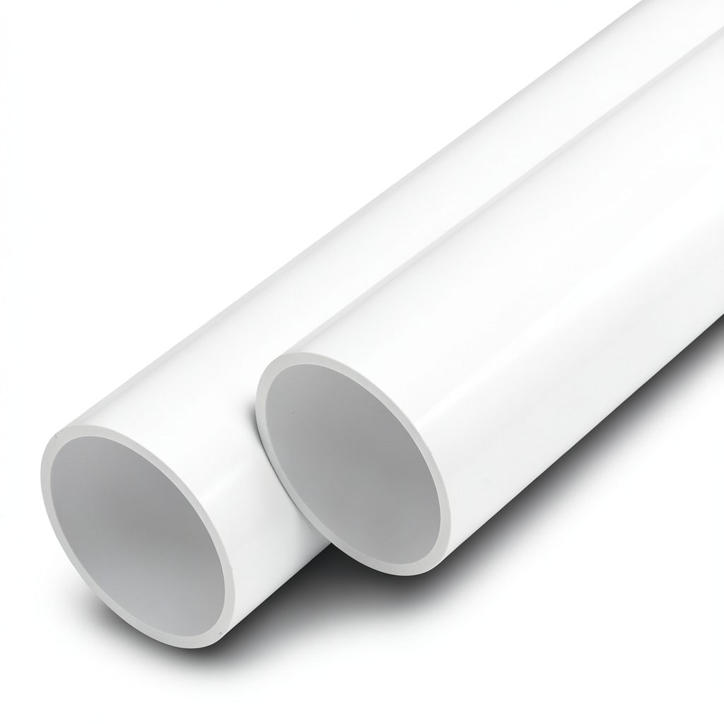UPVC Pipes Nominal Pressure 25 Bar Outside Diameter 200 mm Thickness 18.2 mm White