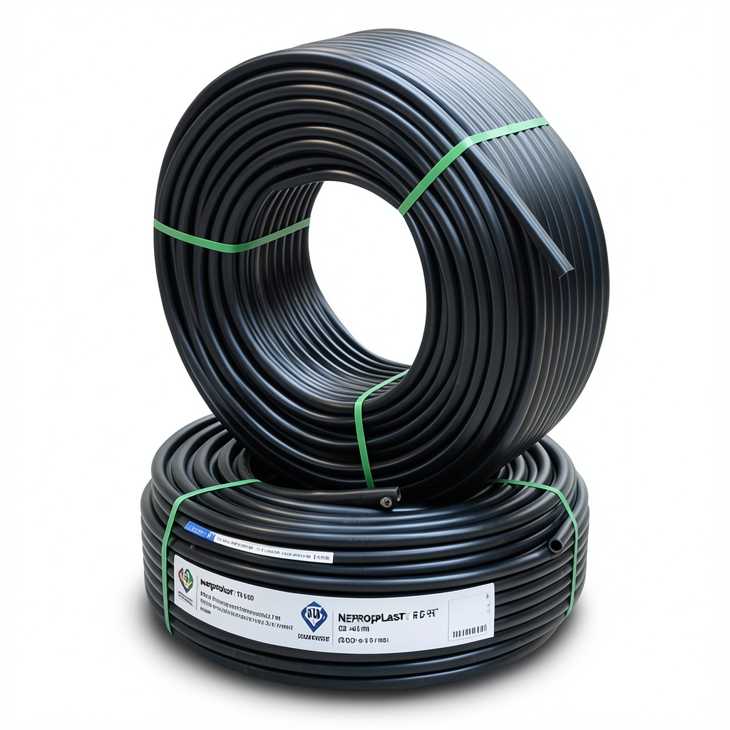 Neproplast HDPE Pipes PE 100 Pressure 16 Bar OD 40 mm Thickness 3.7 mm Black | NEPROPLAST