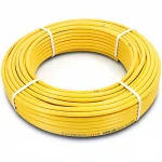أنابيب HDPE  نيبروبلاست PE 80 ضغط 8 بار قطر خارجي 125 مم سمك 7.4 مم لون أصفر 