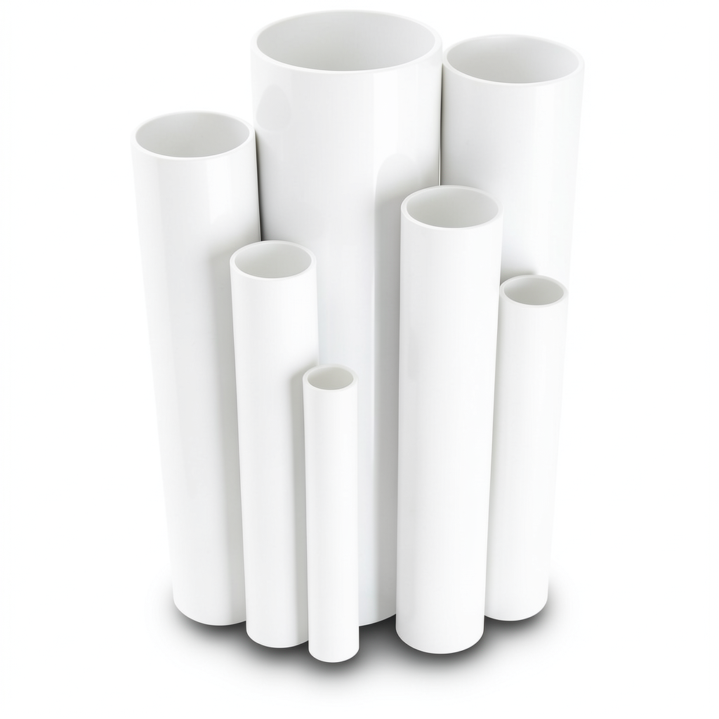 مواسير UPVC ضغط 13.8 بار مقاس ¾ إنش سمك 1.52 مم لون أبيض