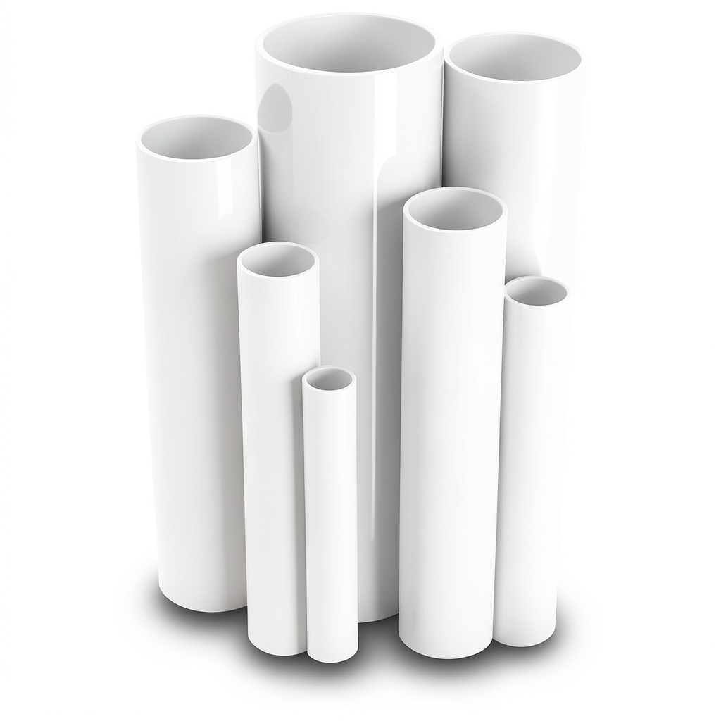 مواسير UPVC ضغط اسمي 13.8 بار قطر خارجي 1½ إنش سمك 2.29 مم أبيض