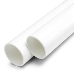 مواسير UPVC ضغط 20 بار قطر خارجي 50 مم سمك 4.6 مم لون أبيض