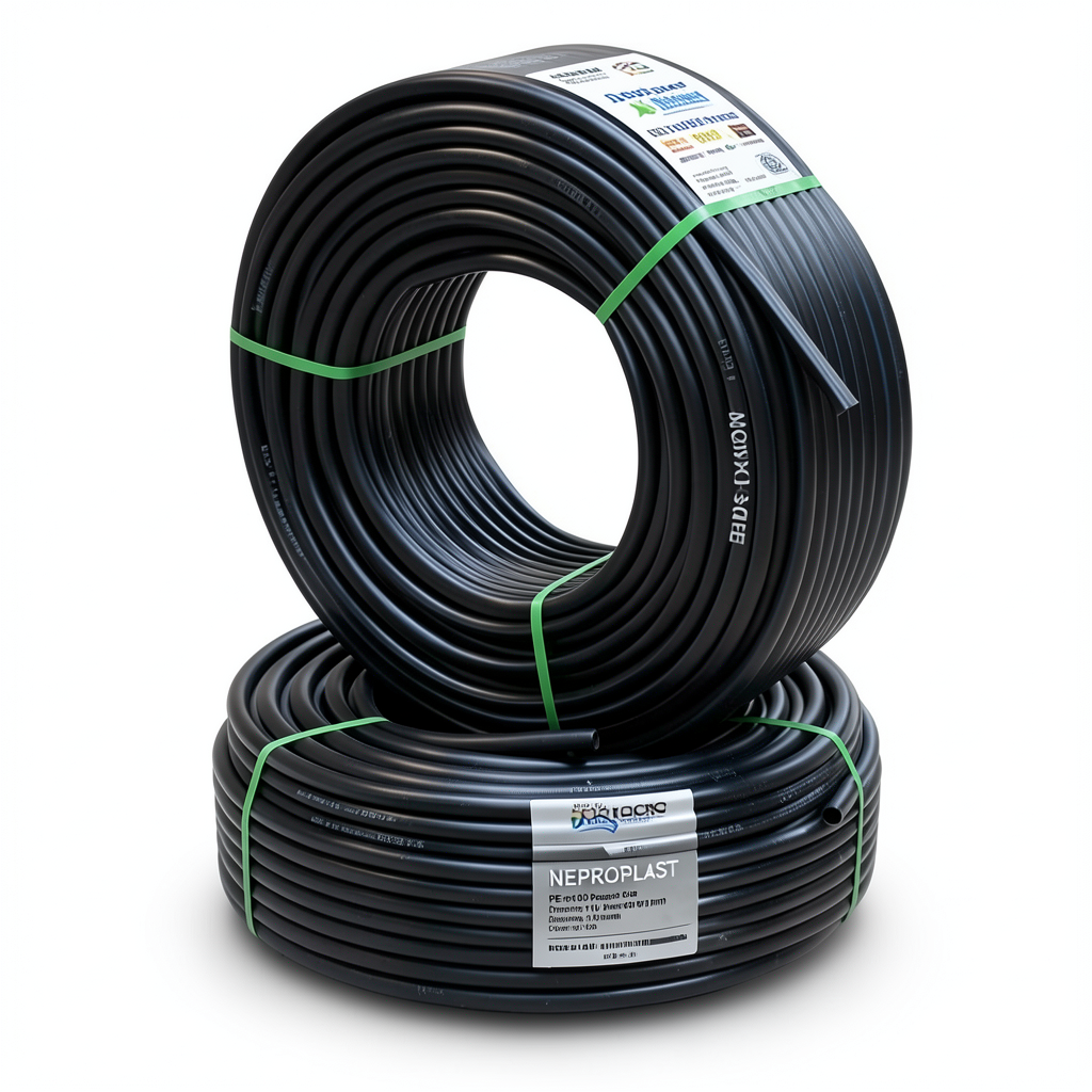 HDPE Pipes PE 100 Pressure 16 Bar Diameter 110 mm Thickness 10 mm Black | NEPROPLAST