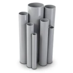 مواسير UPVC ضغط 21.7 بار مقاس 3/4 إنش سمك 2 مم لون رمادي