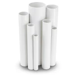 مواسير UPVC مقاس 1 إنش سمك 1.96 مم ضغط 17.2 بار لون أبيض
