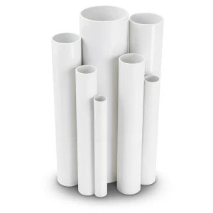 مواسير UPVC مقاس 1 إنش سمك 1.96 مم ضغط 17.2 بار لون أبيض