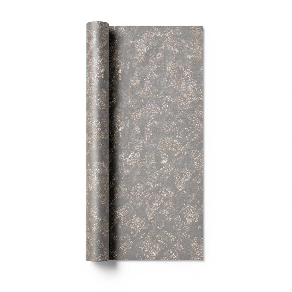 Italian Patterned Wallpaper 10m x 0.53m Dark Beige, Model 73512
