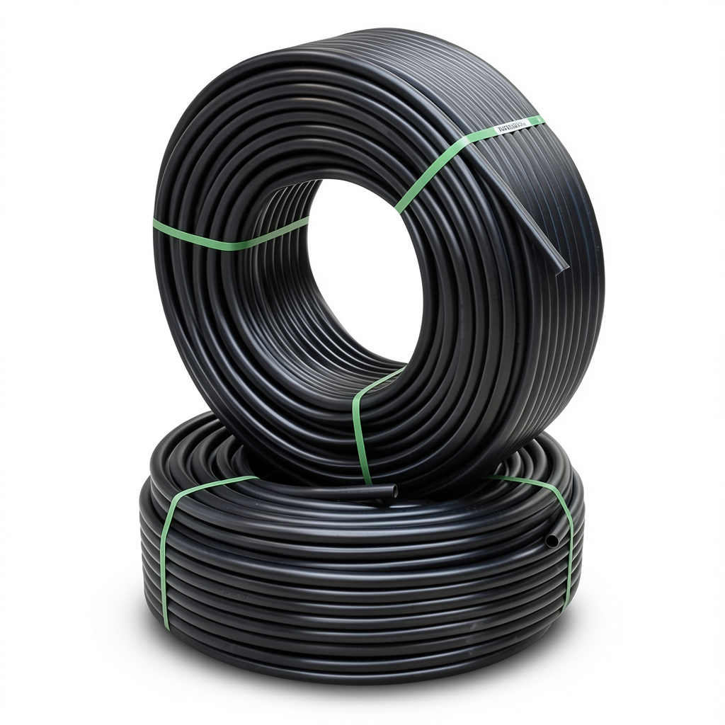 أنابيب HDPE PE 100 ضغط اسمي 16 بار قطر خارجي 125 مم سمك 11.4 مم لون أسود | نيبروبلاست