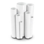 مواسير UPVC ضغط اسمي 17.2 بار مقاس ¼1 إنش سمك 2.49 مم لون أبيض