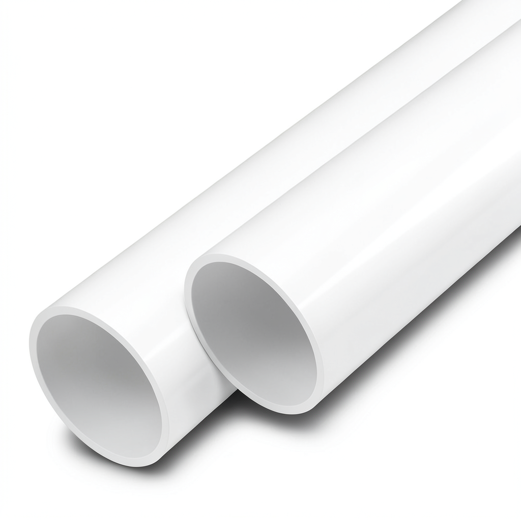 مواسير UPVC ضغط اسمي 20 بار قطر خارجي 75 مم سمك 6.8 مم لون أبيض