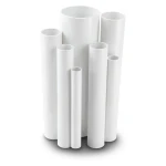 مواسير UPVC مقاس ½ 1 إنش سمك 2.84 مم ضغط 17.2 بار لون أبيض