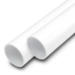 مواسير UPVC ضغط 20 بار قطر خارجي 90 مم سمك 8.2 مم لون أبيض